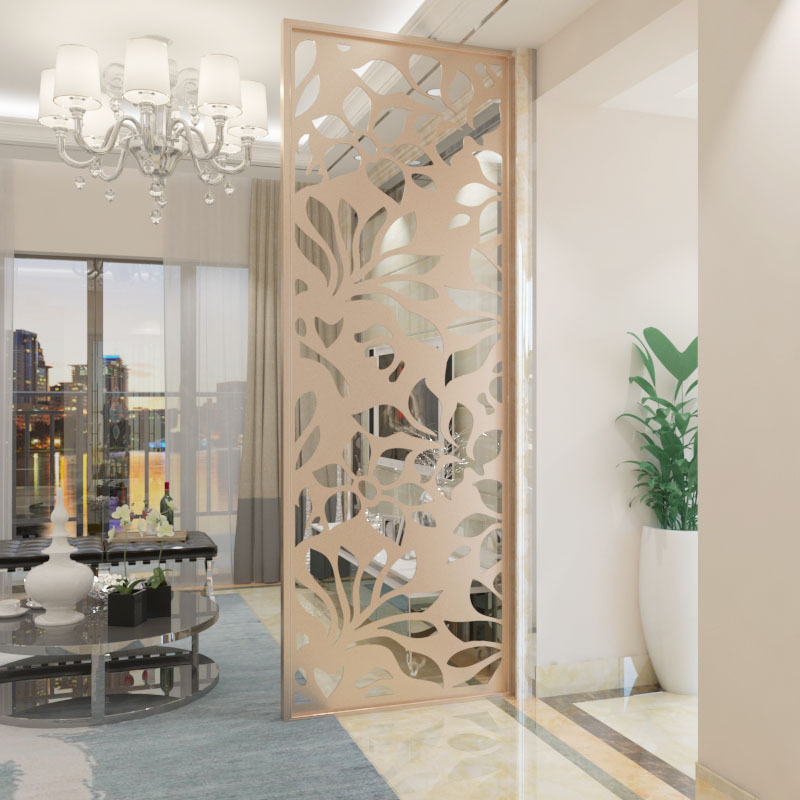 铁艺屏风隔断创意客厅玄关装饰现代简约镂空隔断雕花板