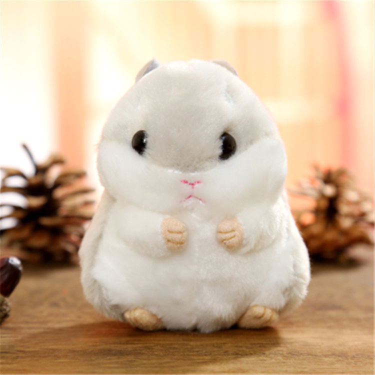 Cute Hamster Doll Plush Toys Cartoon Key Button Bag Small Pendant Doll Gift Ragdoll Gift