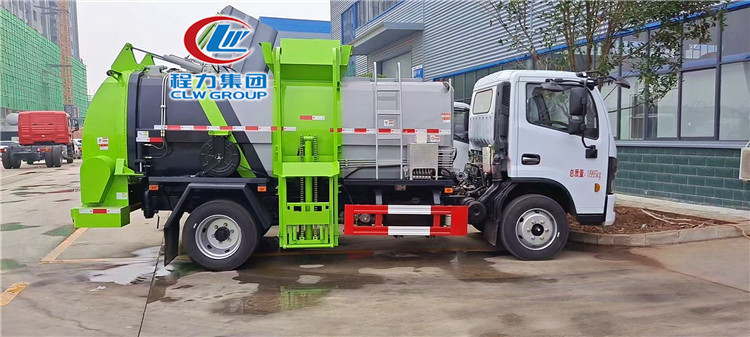 东风多利卡8方餐厨垃圾车 8吨方罐厨余垃圾车 泔水回收厨余清运车