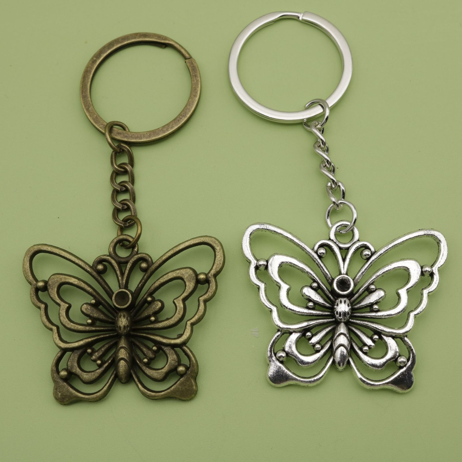 temu速卖通shein希音亚马逊外贸爆款饰品简约蝴蝶钥匙扣挂件-阿里巴巴