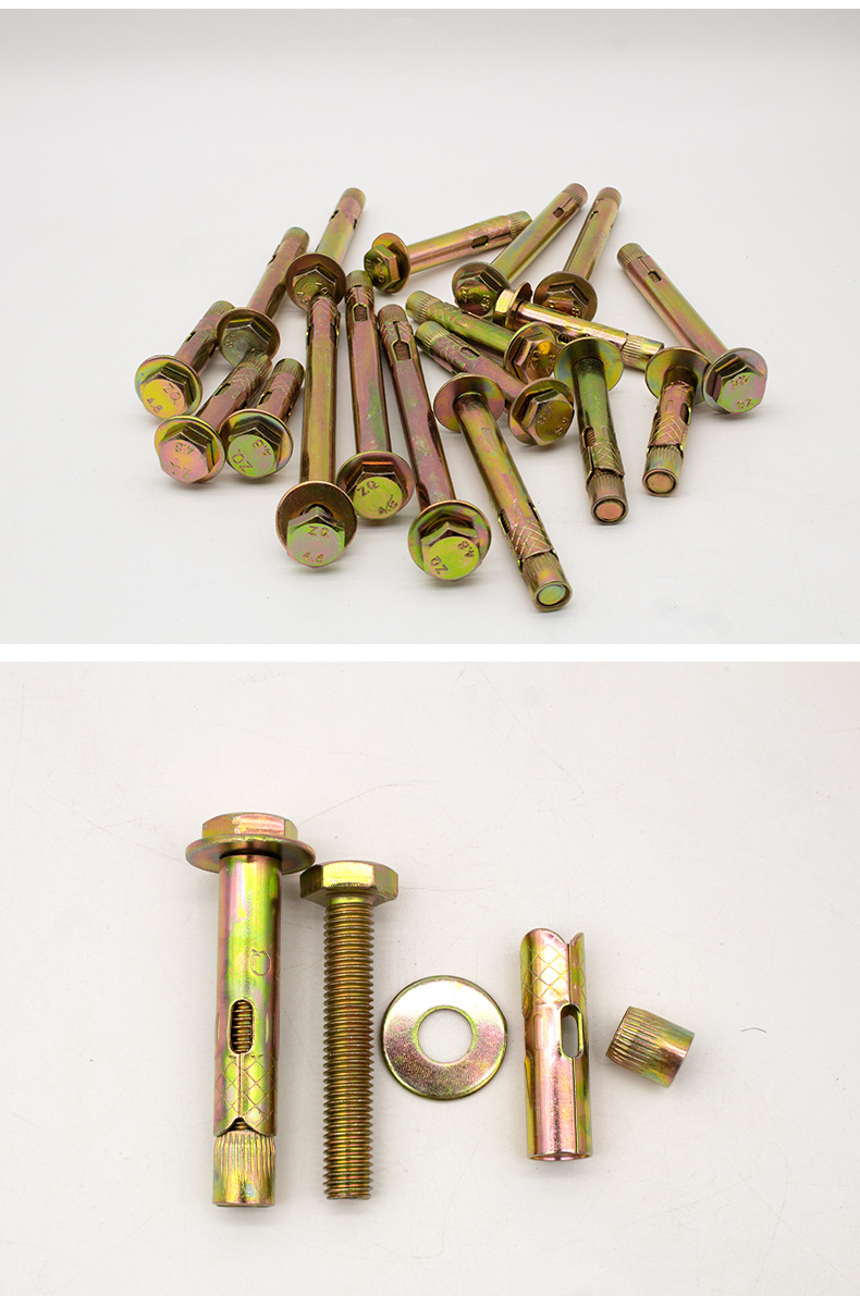 批发国标组合拉爆头 膨胀头分体顶爆 螺丝杆天花吊顶组合顶爆