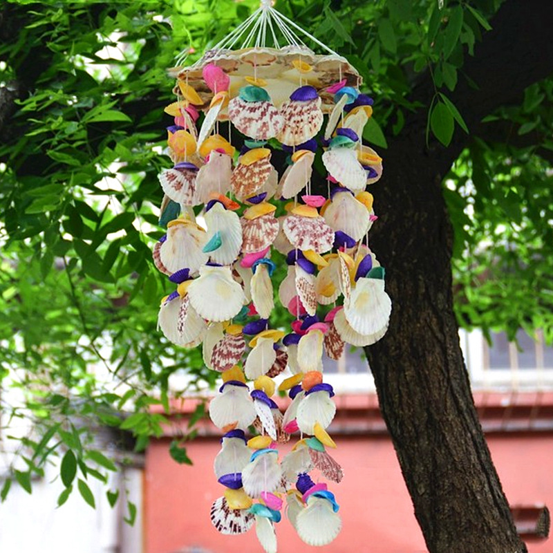 批发海螺贝壳工艺品创意家居装饰礼品大风铃挂件地摊旅游区纪念品