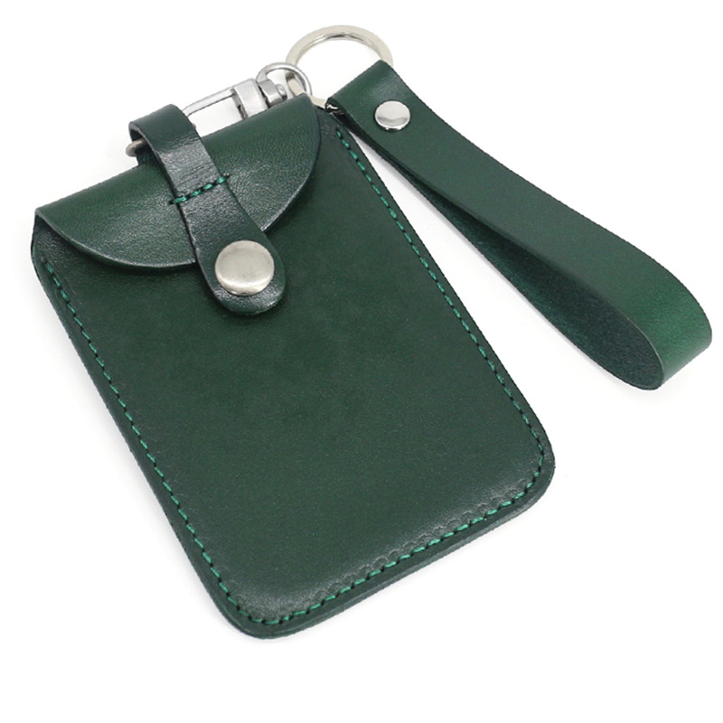 真皮卡套可伸缩挂绳公交卡套挂脖学生饭卡卡套门禁地铁巴士卡套