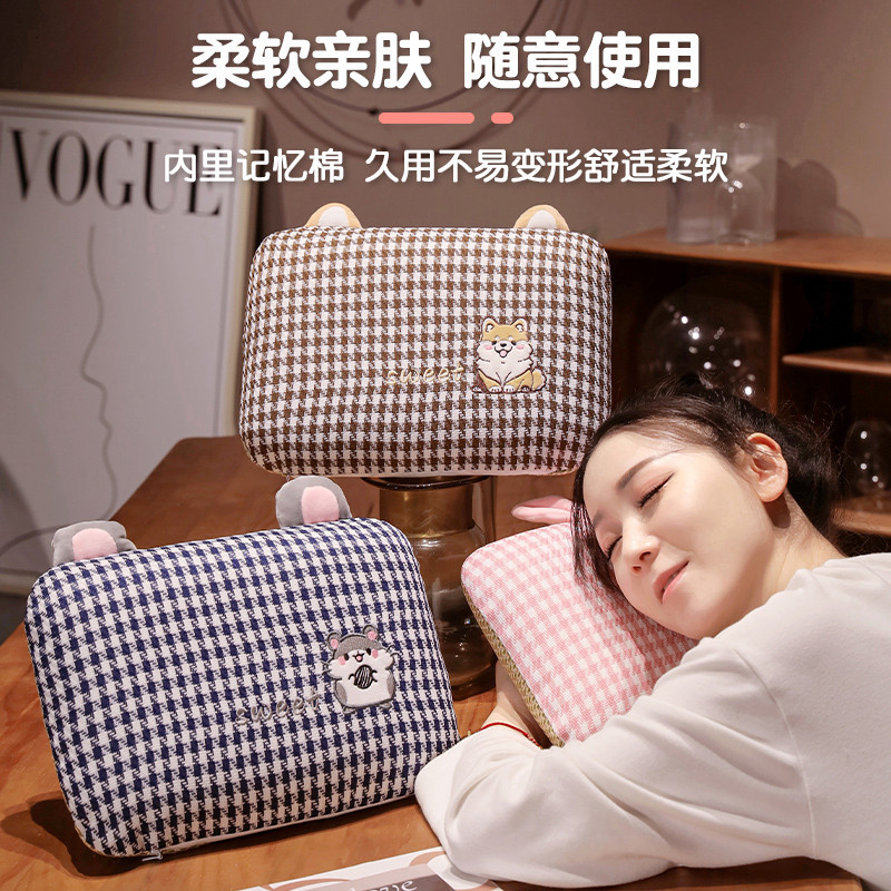 午睡枕记忆棉抱枕女生睡觉办公室靠垫午休神器小学生桌上趴睡枕头