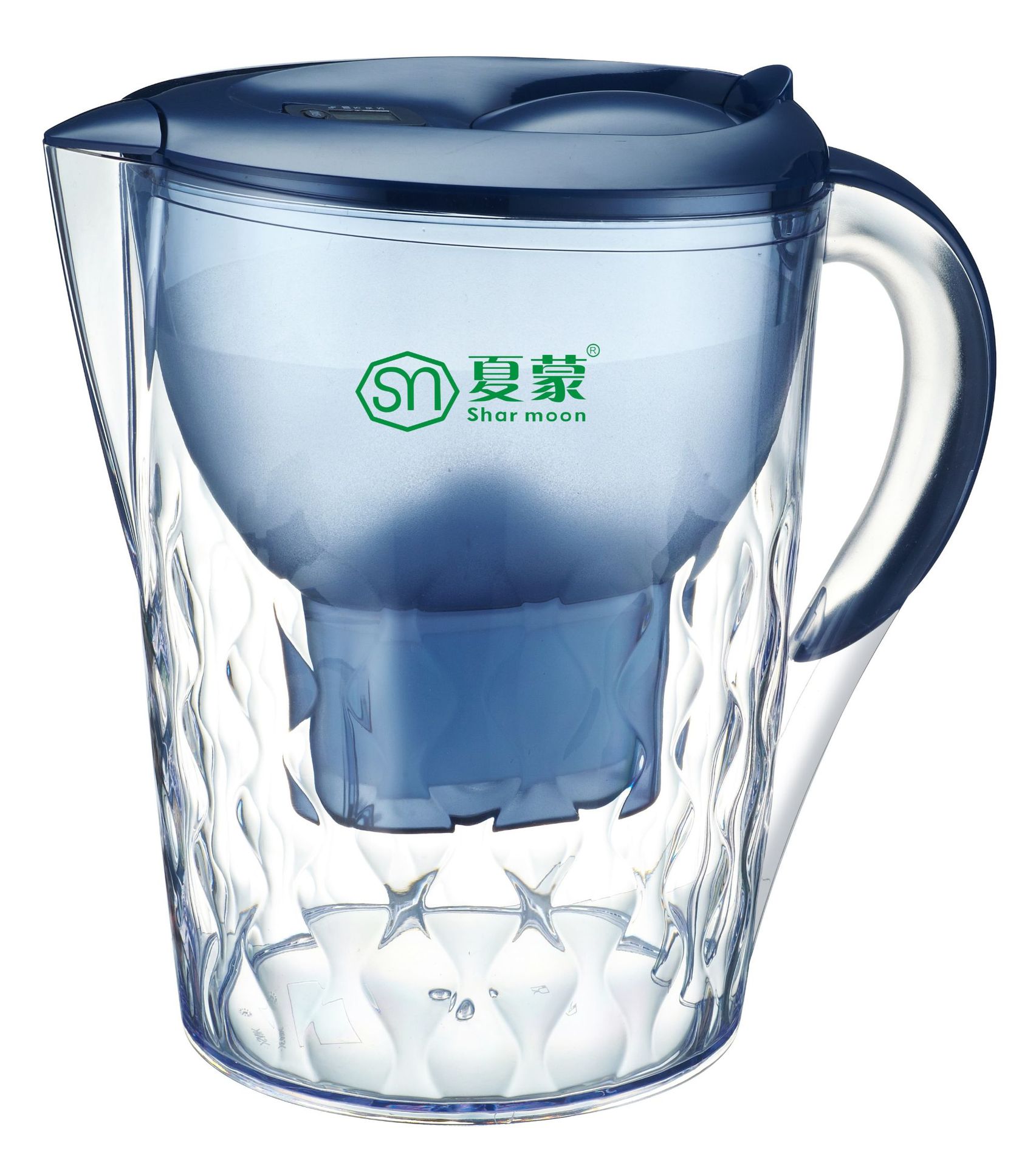 odm贴牌定制滤水壶 净水器 家用批发净水杯 359蓝色活性炭净水壶