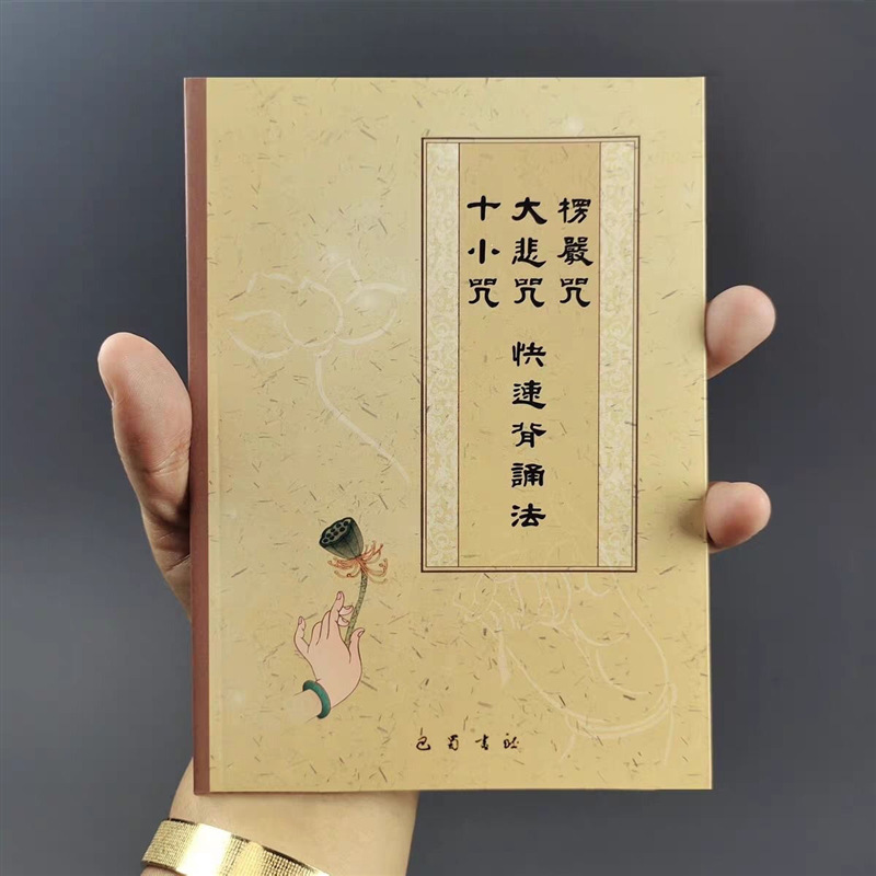 楞严咒大悲咒十小咒快速背诵法读诵本拼音版常诵佛经书背诵版