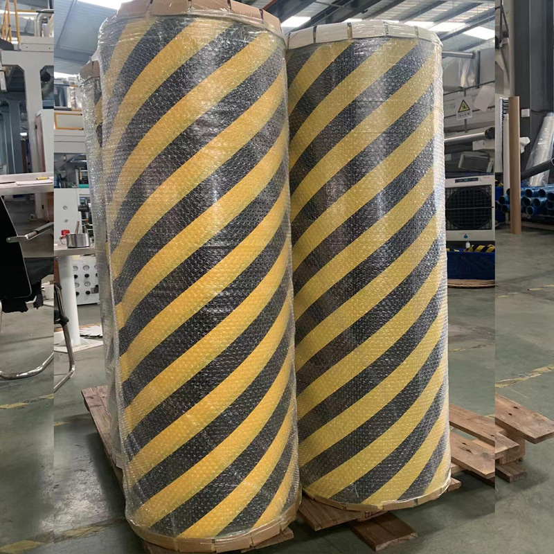 半成品 黑黄警示胶带母卷批发 全新pe替代黄色地板胶pvc标识胶带