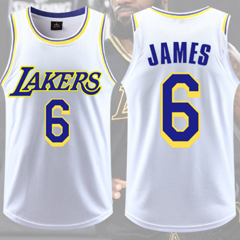 篮球服湖人6号詹姆斯24号篮网杜兰特欧文11球衣比赛训练无袖背心