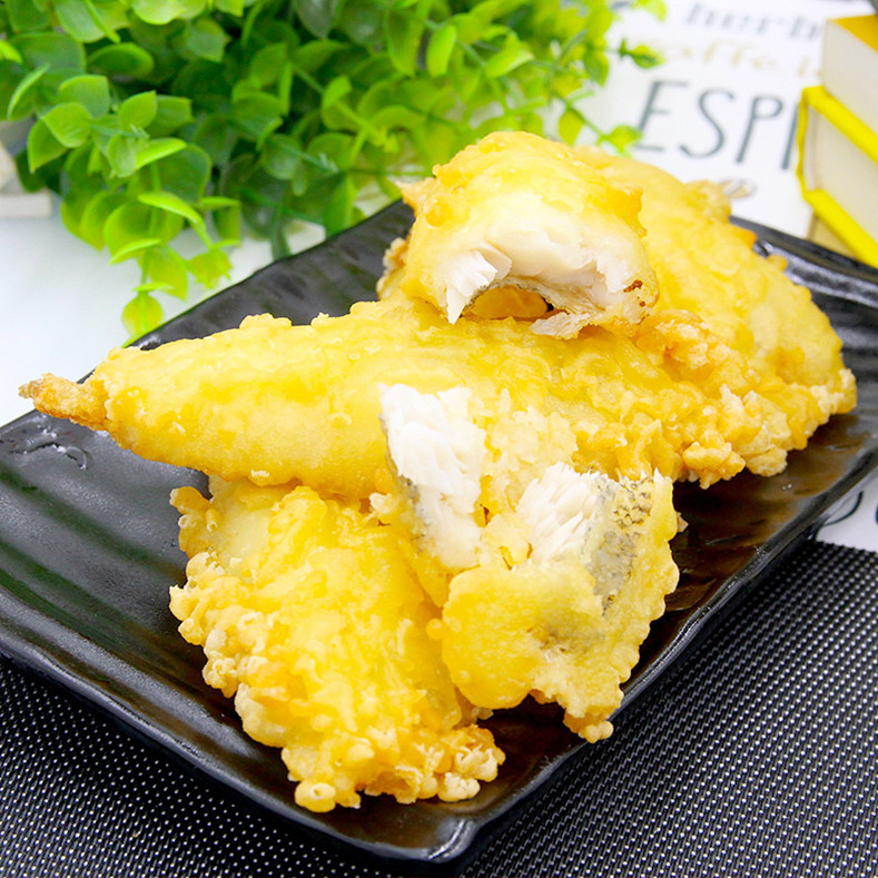 大品家天妇罗鳕鱼400g*15包 油炸鳕鱼块速冻油炸海鲜小吃半成