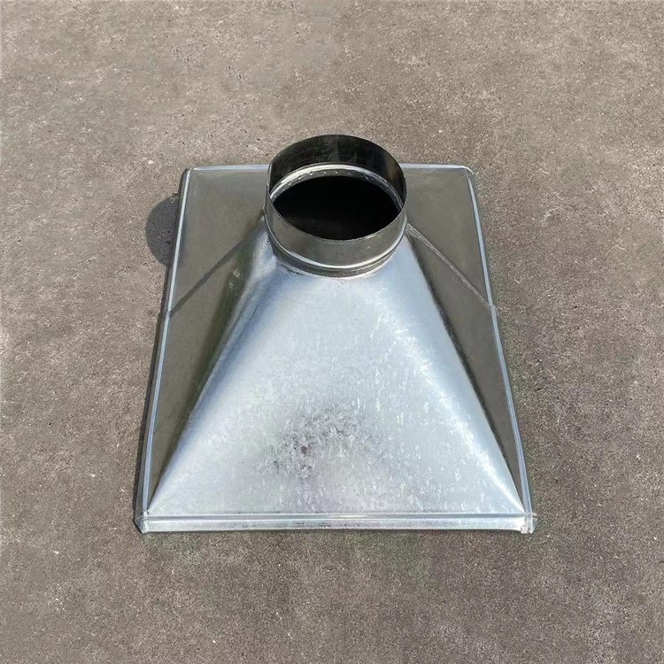 厂家镀锌马鞍接口马鞍口螺旋风管平板后尾白铁皮加工