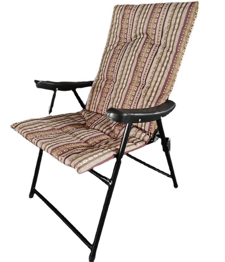 户外便携折叠沙滩椅室内花园露台充棉立体棉折叠椅花园椅-阿里巴巴