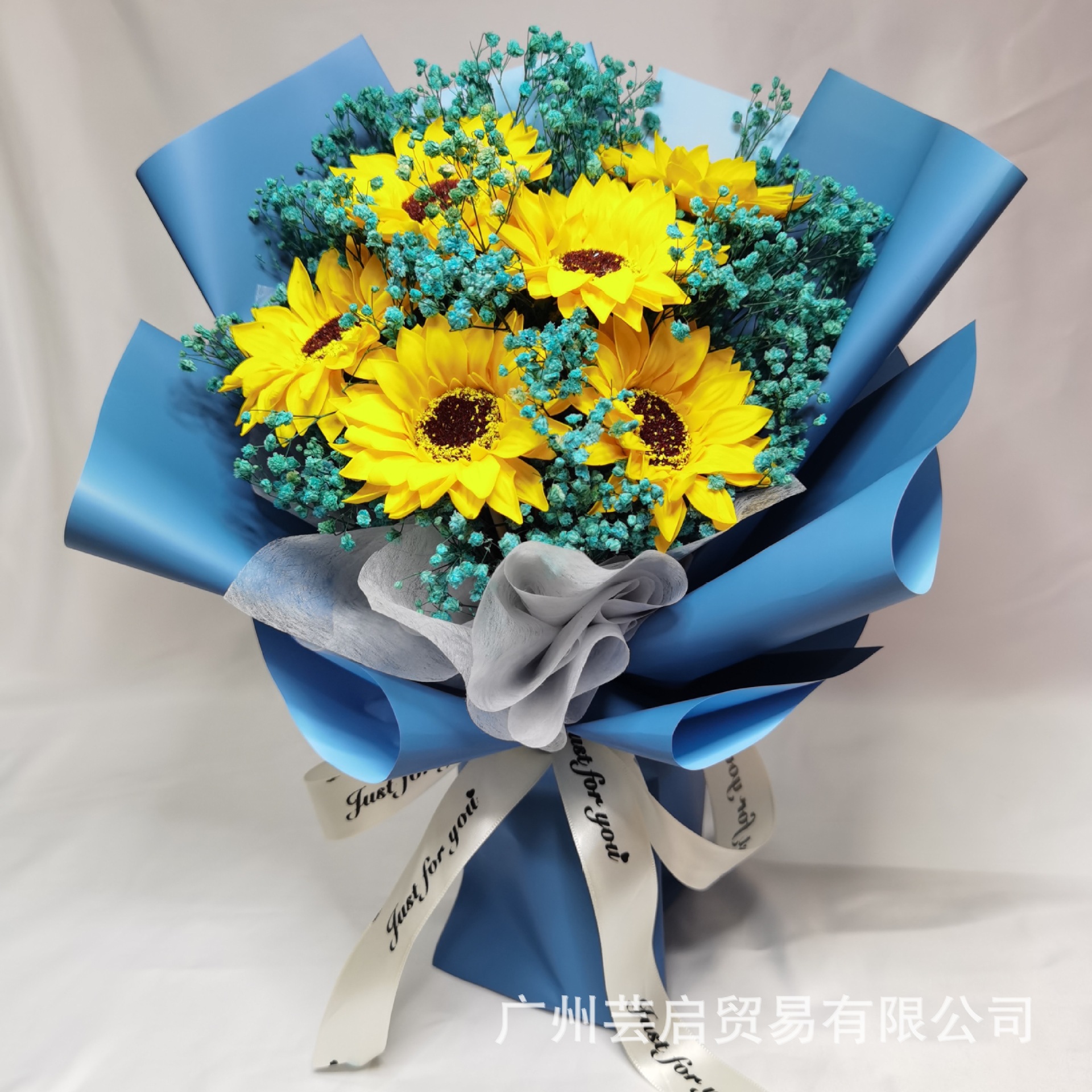 芸启向日葵花束香皂太阳花棉花情人圣诞节生日礼物亚马逊成品代发