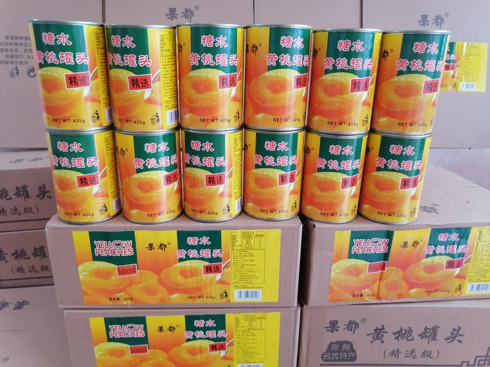 直销徐州丰县大沙河特产果都牌黄桃罐头整箱12罐江浙皖包邮-阿里巴巴