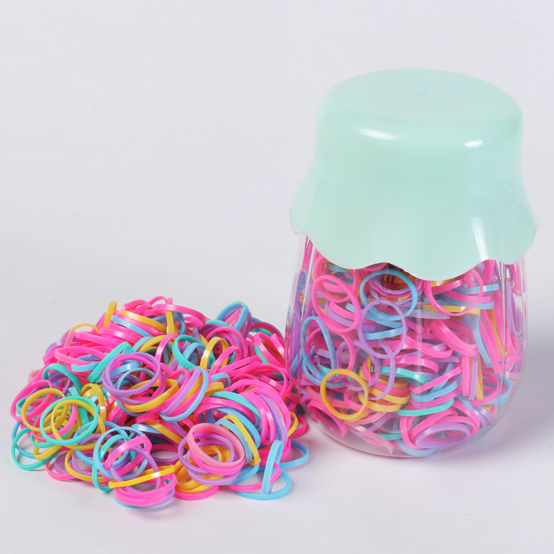 Children's Hair String Does Not Hurt Hair Rubber Band Girls Baby Strong Pull Constantly Boxed Hairtie Disposable Rubber Band
