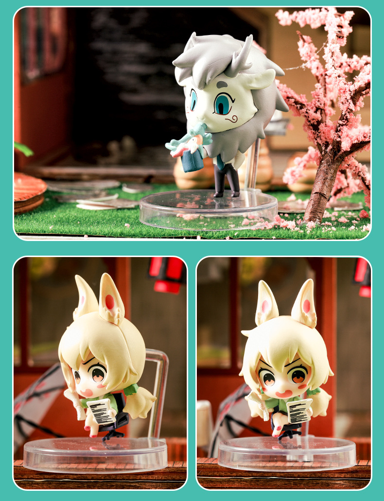 非人哉潮玩扭蛋玩盲盒二次元周边神仙都市的生活哪吒小玉手办礼物