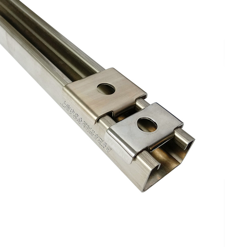 304不锈钢c型钢华司垫片型钢配件吊杆丝杆扣板加厚方形片41*41*25