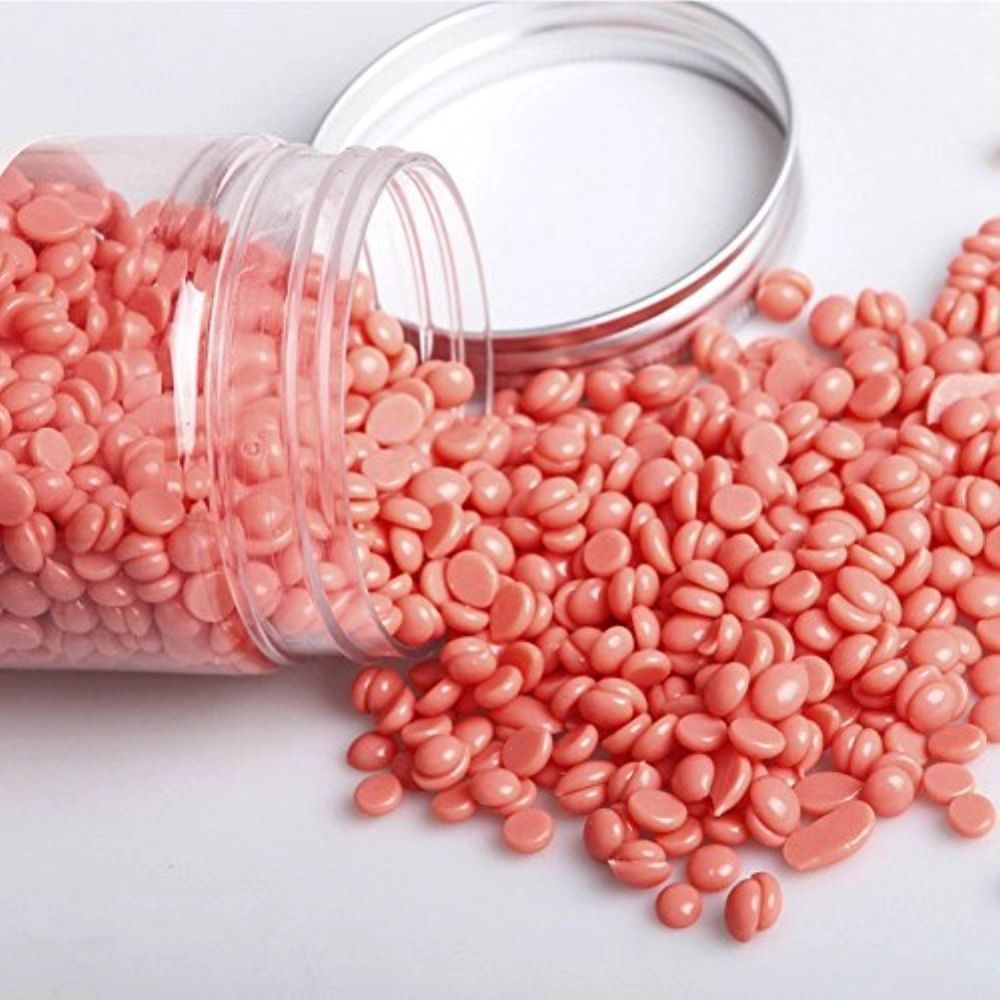 源头厂价批发无标签固体脱毛蜜蜡脱毛蜡豆hardwax500g