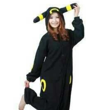 新品黑色月精灵卡通动漫cosplay睡衣演出家居服情侣紫色日精灵