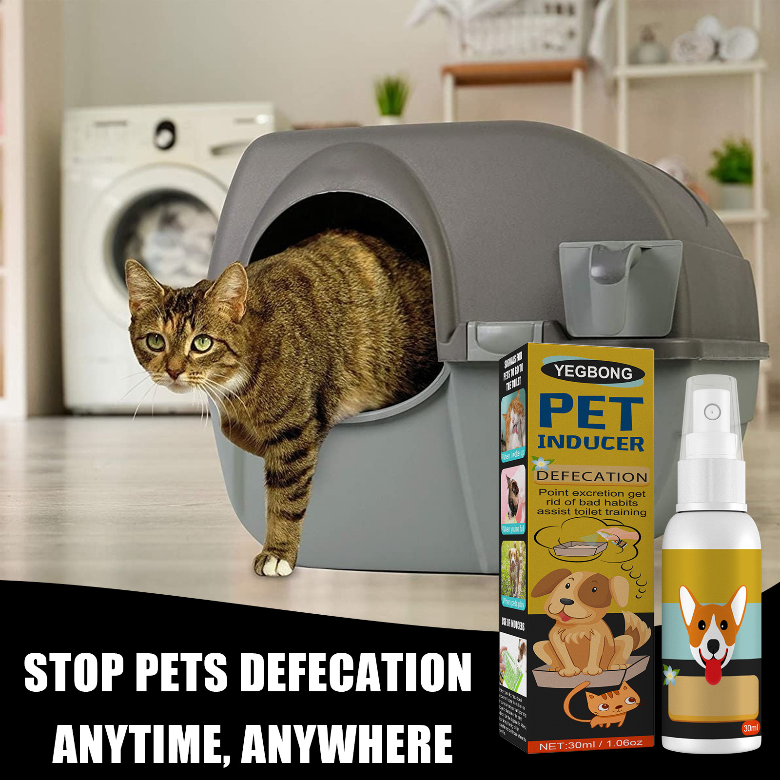 Pet Defecation Positioning Spray Training Pet Urine Pet Cat Dog Targeted Defecation Inducer