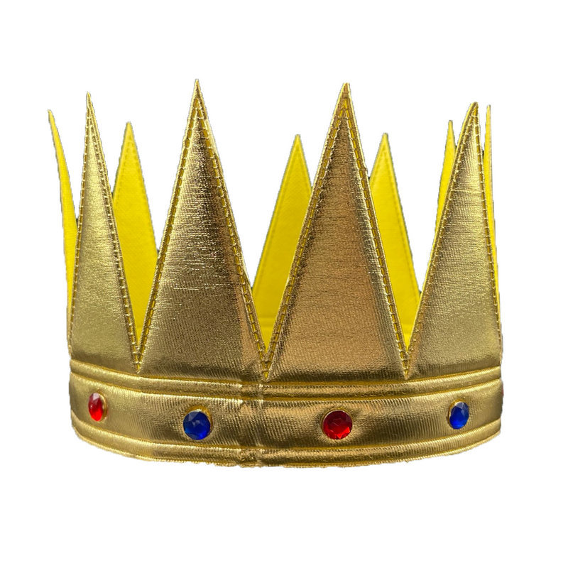国王皇帝皇冠帽子王冠话剧舞台表演道具王子节日儿童成人舞会生日