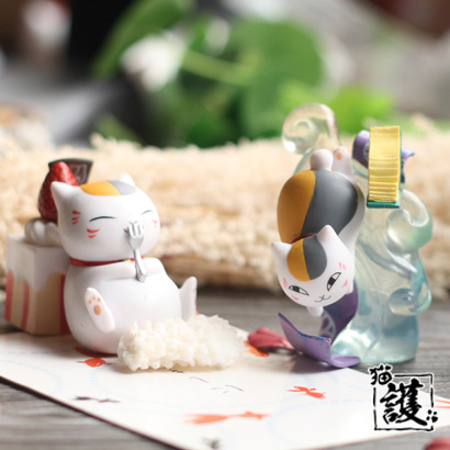 手办猫咪老师娘口三三公仔卡通动漫周边玩具模型摆件