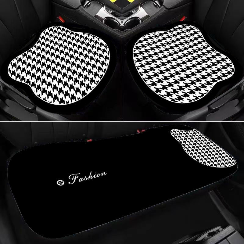 Summer Cartoon Car Cushion Breathable Crystal Velvet Chair Cool Pad Four Seasons Universal Car Interior Seat Cover Generation Hair