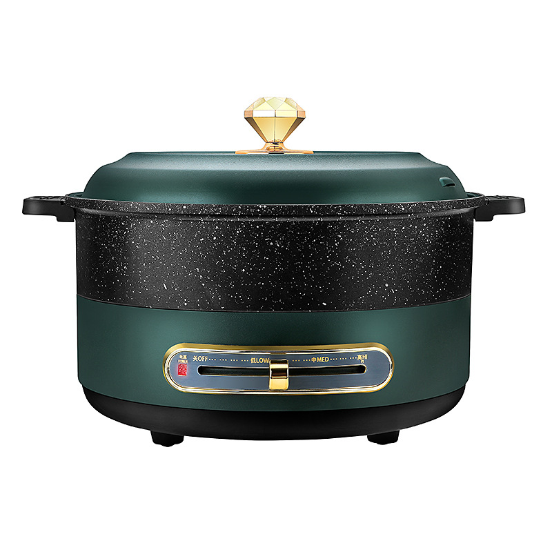 多功能电火锅家用电炒锅一体多用学生宿舍大容量涮烤料理锅电煮锅