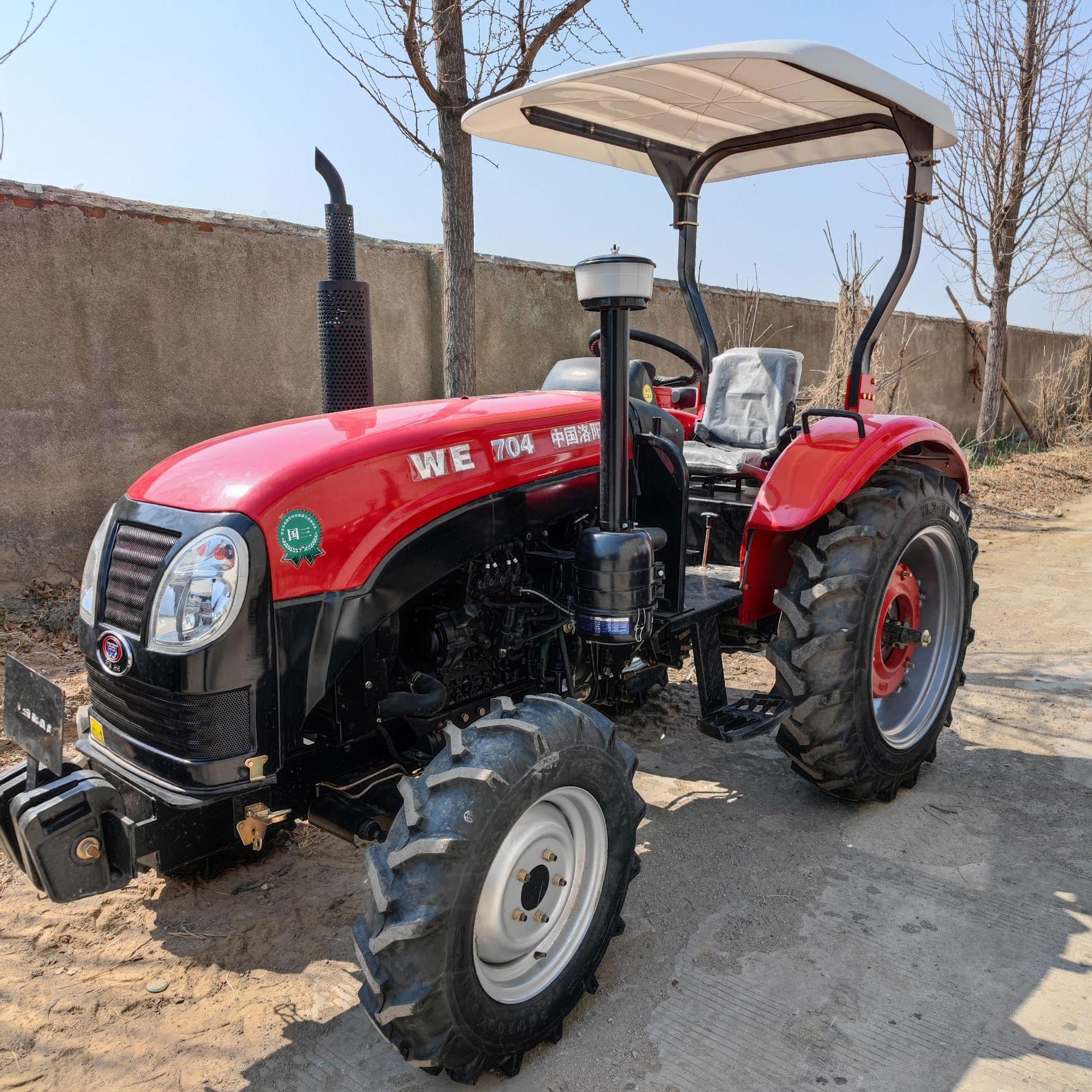 新型四驱四缸拖拉机 低矮型四轮拖拉机 田园管理机 后驱动拖拉机