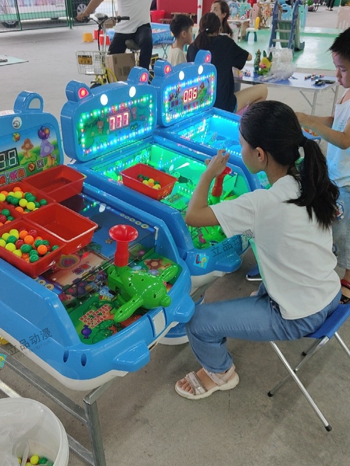 网红新款广场夜市摆地摊创业项目儿童豪华大炮乐园射击弹珠游戏机
