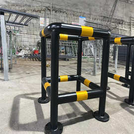 惠州厂家批发异形钢管防撞栏 四方形消防栓防护栏 墙角防撞栏