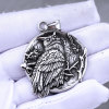 animal Owl stainless steel Pendant Necklace Retro Rune Trend Accessories Simplicity Foreign trade man Jewelry wholesale