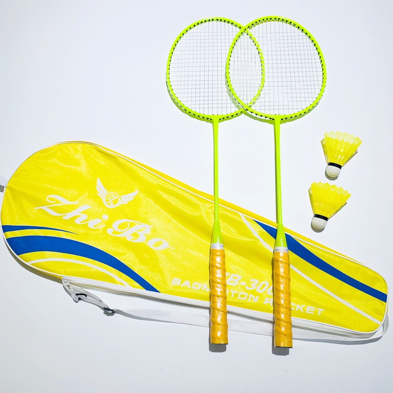羽毛球拍智博306双拍正品成人儿童学生单拍打耐用型成人旗舰套装