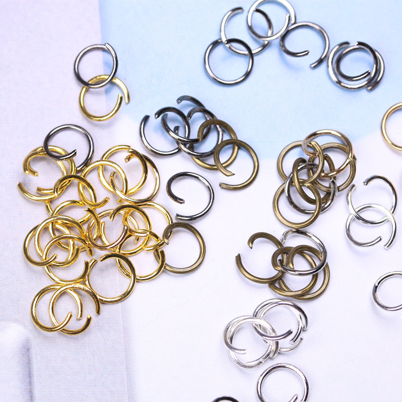 diy饰品配件c圈/开口圈 手链项链钥匙扣连接铁圈 1kg/包 厂家直供