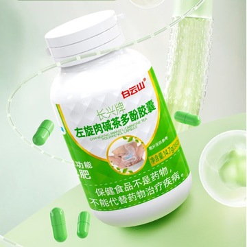 白.云山长兴牌左旋肉碱茶多酚胶囊14.7g(350mg/粒*42粒)
