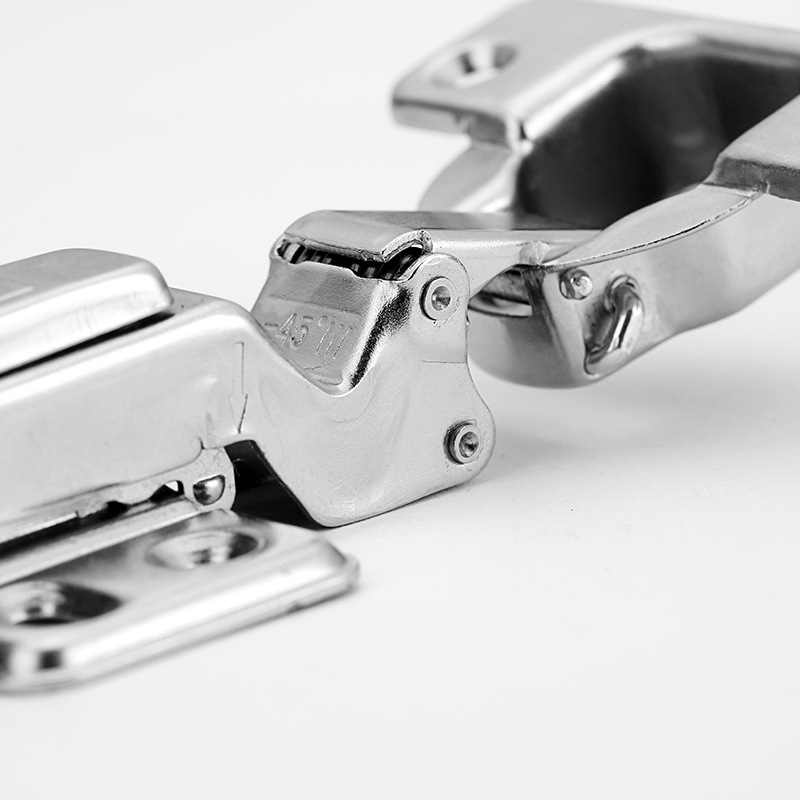 dtc东泰负45度铰链三角形柜子合页橱柜酒柜斜角异形特殊铰链加厚