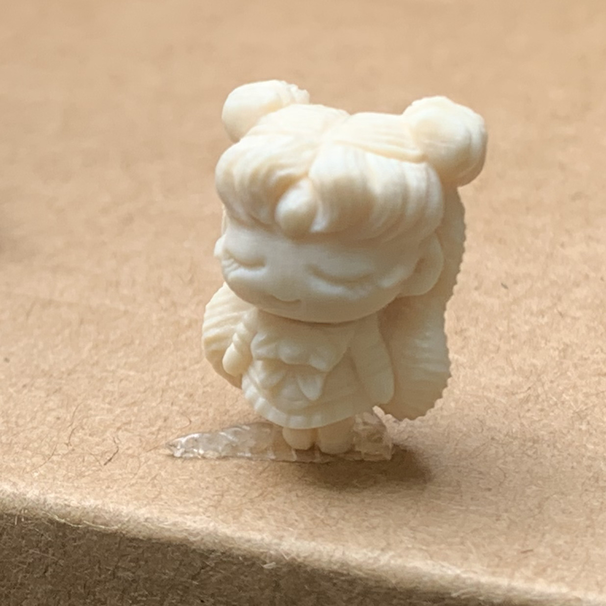 天然猛犸牙雕刻件美少女战士水冰月吊坠diy小配饰工厂直销