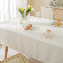 北欧简约棉麻桌布新款长方形茶几台布拍照轻奢餐布网红桌布批发