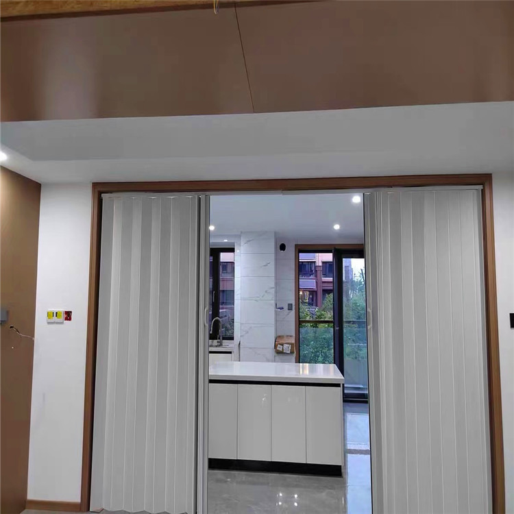 pvc折叠门推拉开放式厨房移门室内隔断卫生间阳台商铺隐形门