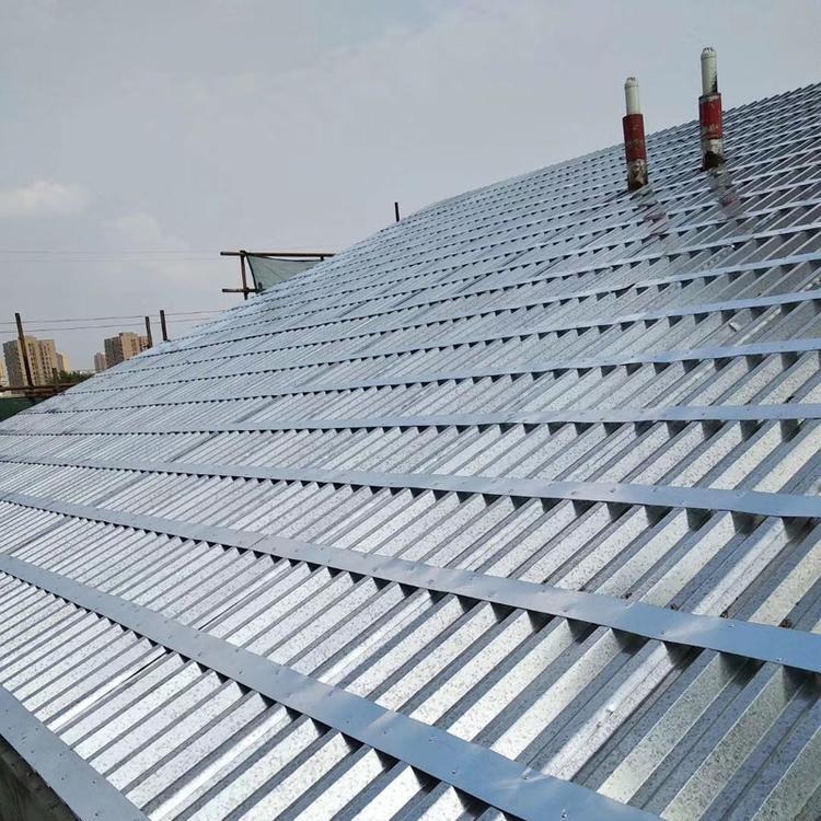0.6mm彩钢瓦yx35-125-750型屋面压型钢板v125镀铝锌压型钢板