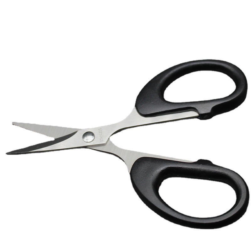 Scissors Wholesale Portable Scissors Plastic Handle Scissors Office Scissors Card Packaging Student Scissors