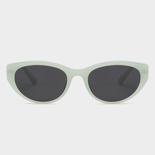 93071新款偏光太阳镜女韩系风复古太阳眼镜TR全框椭圆猫眼遮阳镜