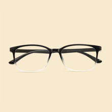 2021新品韩版TR90眼镜架全框男女学生黑渐变色眼镜框透明简约时尚