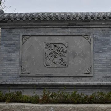 砖雕中式影壁照壁四合院古建建材迎门墙背景浮雕