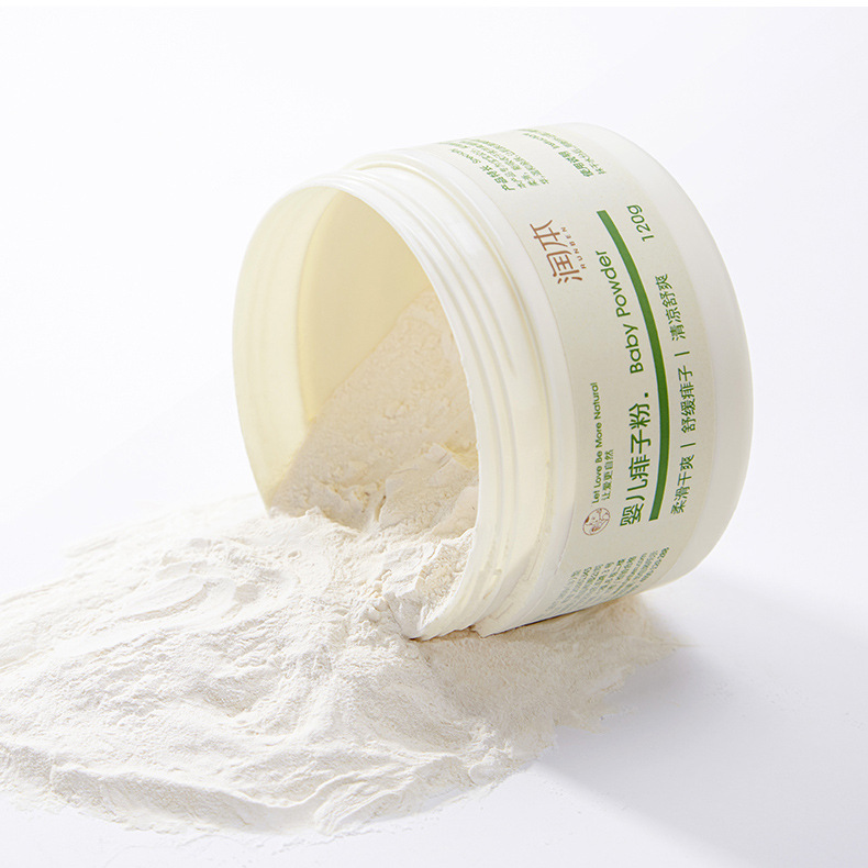 润本婴儿薄荷痱子粉 宝宝痱子粉 清凉干爽 防痱护肤粉 120g