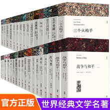 世界经典文学名著全28册完整全译无删减版经典名著名译中小学生版