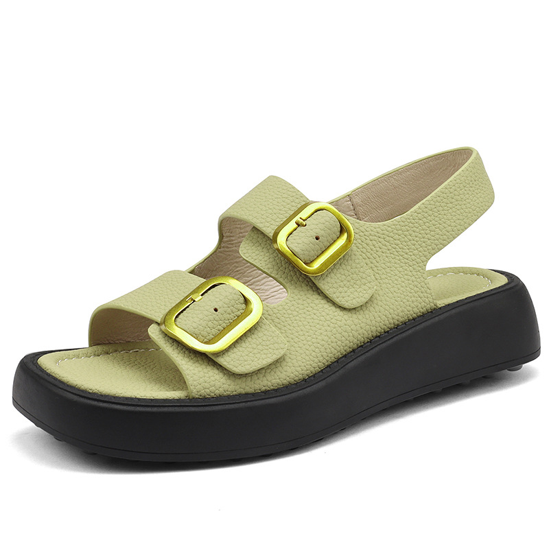 Super Lightweight ~ Small Platform Sandals for Women 2023 Summer New Platform Western Style Leisure All-Matching Beach Shoes
