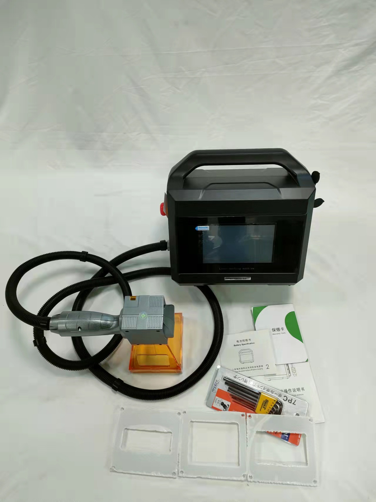 飞伟二氧化碳激光喷码机手持喷码机木材皮革co2激光喷码机喷墨机