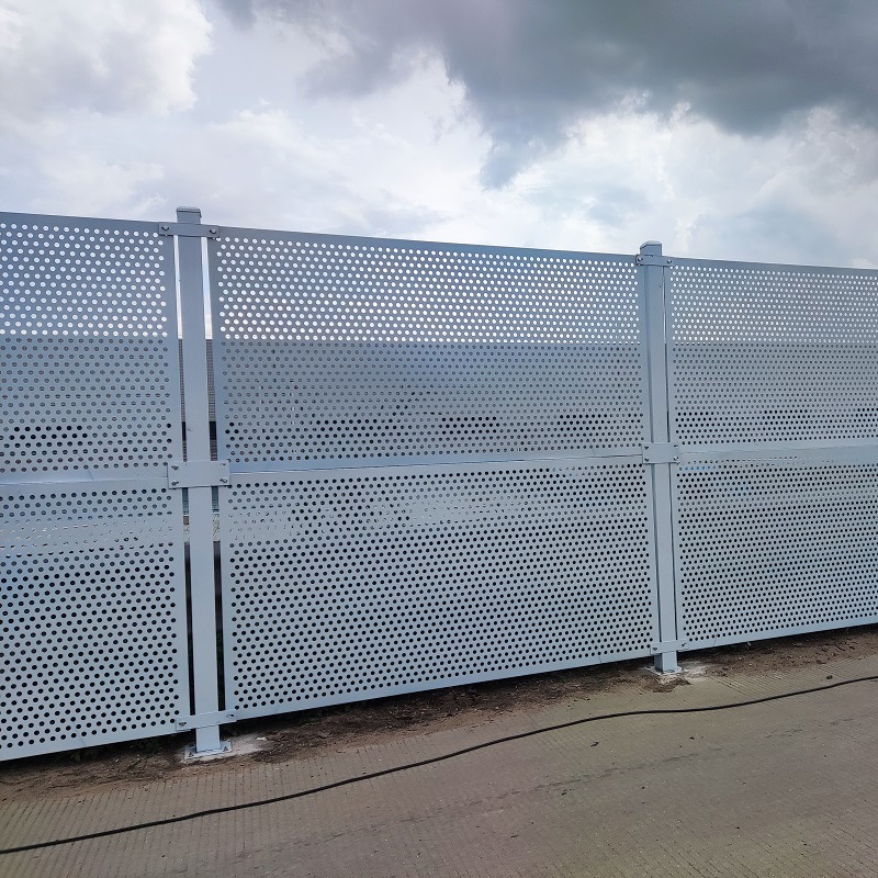 实体厂家供应冲孔围挡市政施工临时围蔽沿海地区防风围挡