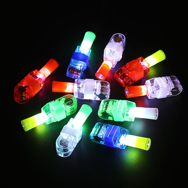 Cartoon Projective Finger Light Ring Light Night Market Stall Hot Sale Children's Light-Emitting Small Toy Push Gift