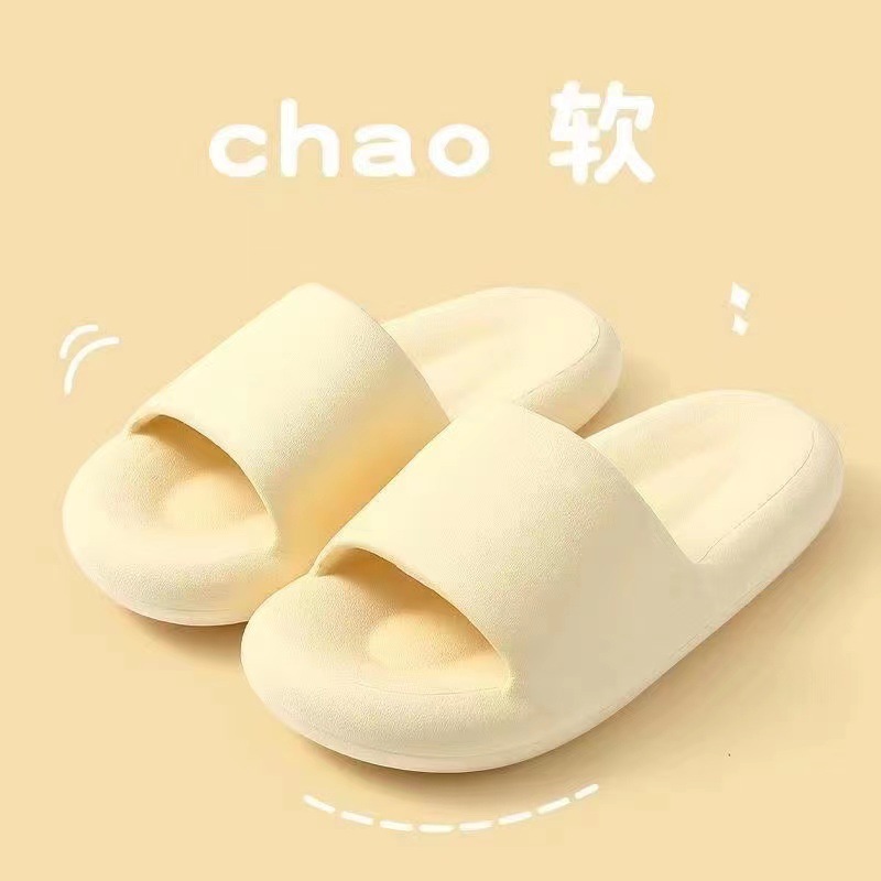 Hot-Selling Drooping Summer Women's Slippers Home Non-Slip Mute Soft Bottom Couple Slippers Student Men's and Women's Slippers Outer Wear